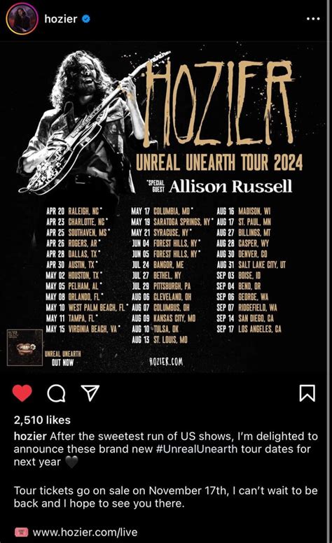 hozier tour 2024
